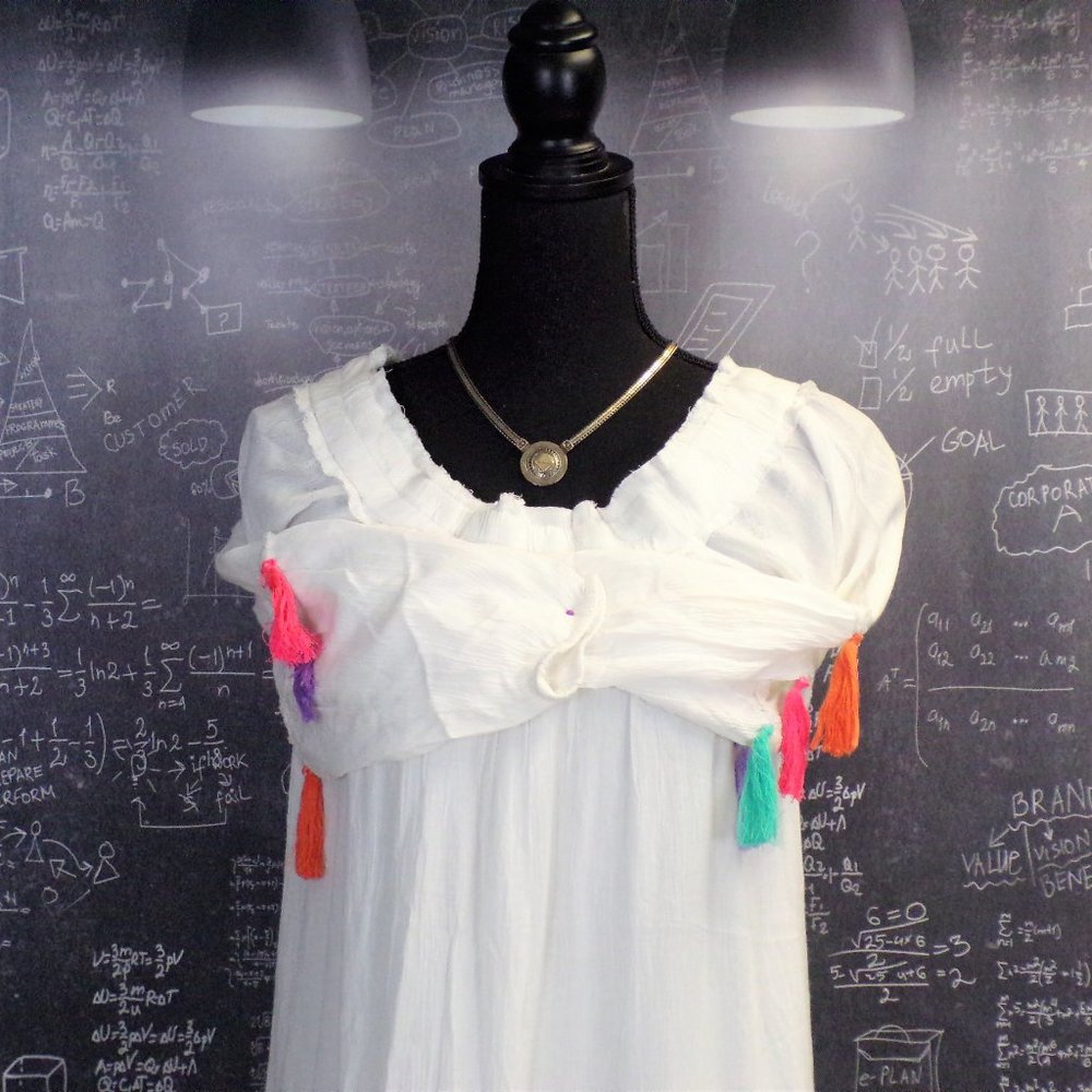 Chelsea & Theodore Multi Colored Tassel Dress